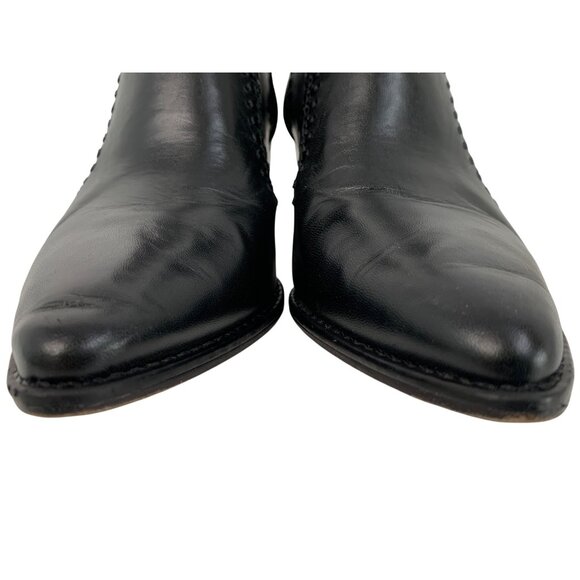 Alexandre Birman Benta Pieced Bootie Black Leather Ankle Sz 6.5/7 US 37 EU $750 - Picture 13 of 16